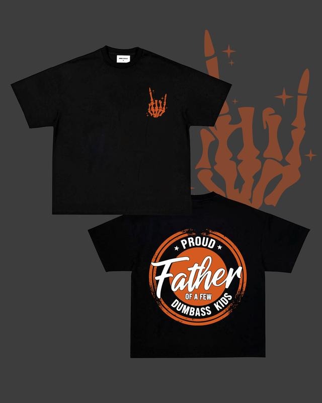 Proud Father Shirt, Rock Hand Dad Shirt, Father's Day Shirt, Funny Dad Shirt, Trendy Father's Day, Men's Graphic Tees...