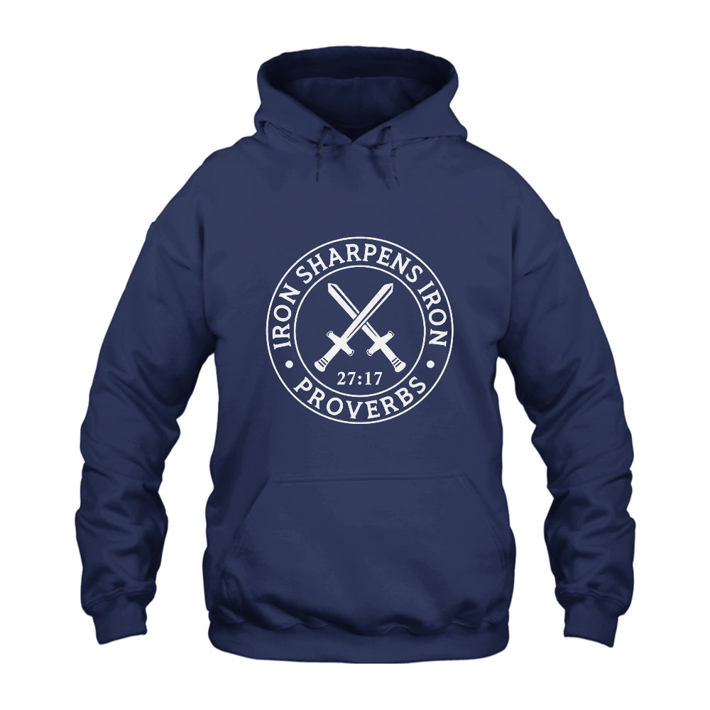 Proverbs 27:17 Iron Sharpens Iron Hoodie