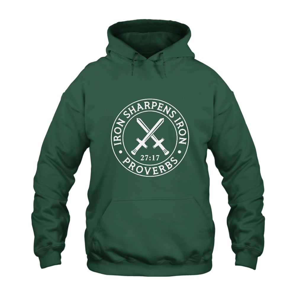 Proverbs 27:17 Iron Sharpens Iron Hoodie