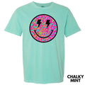 Psychedelic Leopard Happy Face Comfort Colors T-Shirt 'NLB' Hoodie, Sweatshirt | CiraTrend.com