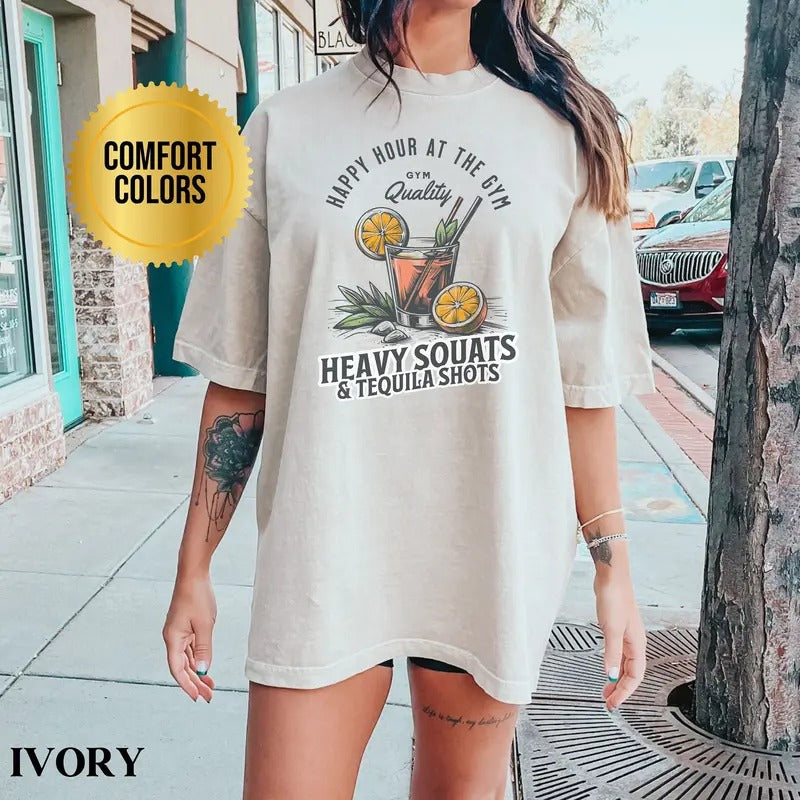 Pump Cover Gym Shirt For Muscle Mommy Funny Gym Gift For Her Tequila Weight Lifting Gift For Powerlifting Oversized Gift...