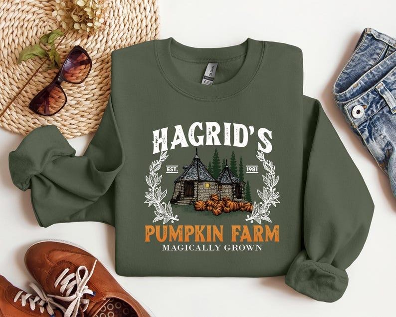 Pumpkin Farm Sweatshirt, Thanksgiving 2024, Fall Sweatshirt, Halloween Sweatshirt, Pumpkin Sweatshirt, Fall Shirt,Book...