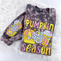 Pumpkin Season Fall Marbled Sweatshirt or Hoodie with sleeve print Comfy Womenswear Tops T-Shirts | CiraTrend.com