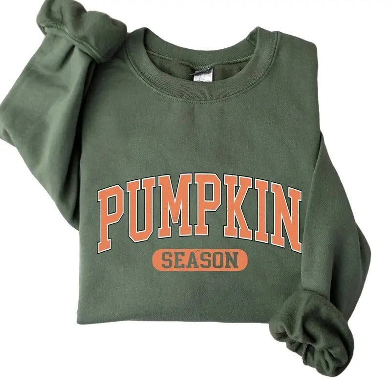 Pumpkin Season Halloween Crewneck Sweatshirt Hoodie Tshirt, Halloween 2025 Gifts | CiraTrend.com