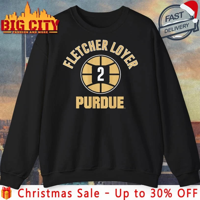 Purdue Basketball Fletcher Loyer Name Number Ball shirt