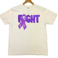 Purple Fighting Ribbon Patch Comfort Colors T-Shirt Hoodie, Sweatshirt | CiraTrend.com