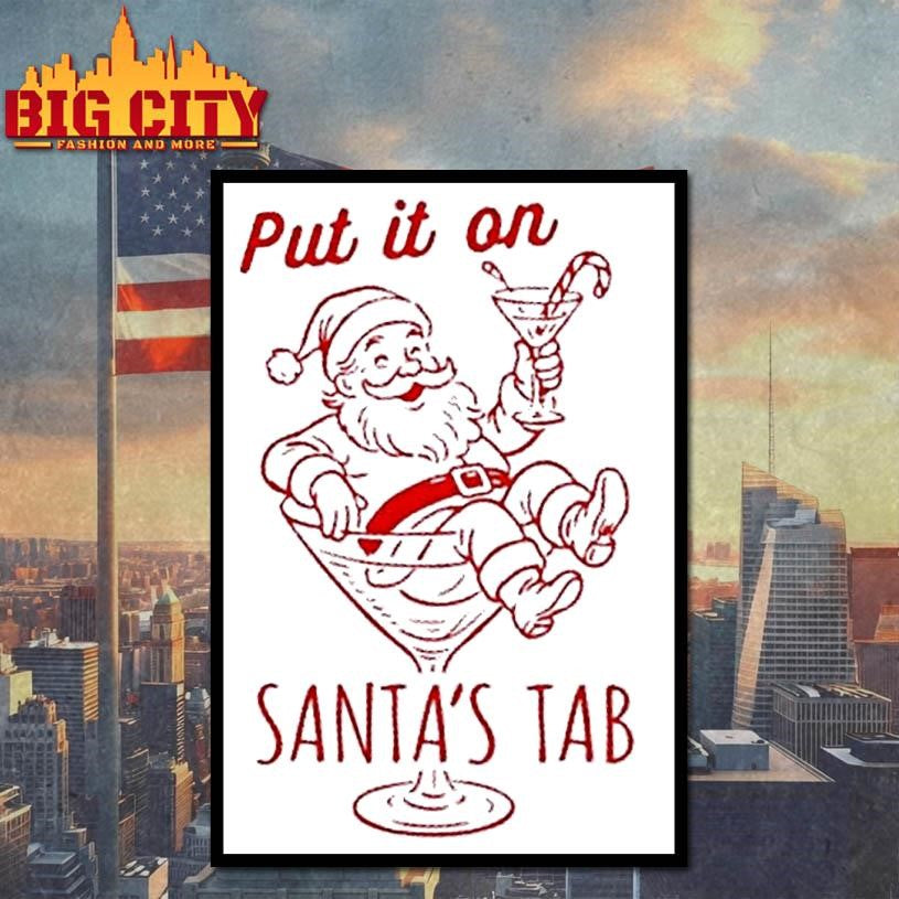 Put It On Santas Tab Christmas Shirt