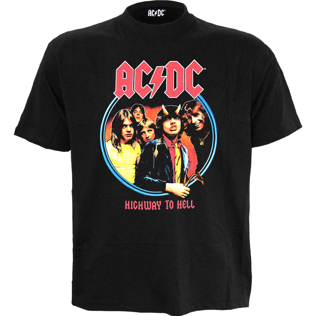 AC/DC - HIGHWAY TO HELL - Front Print T-Shirt Black Hoodie, Sweatshirt | CiraTrend.com (Image 1)