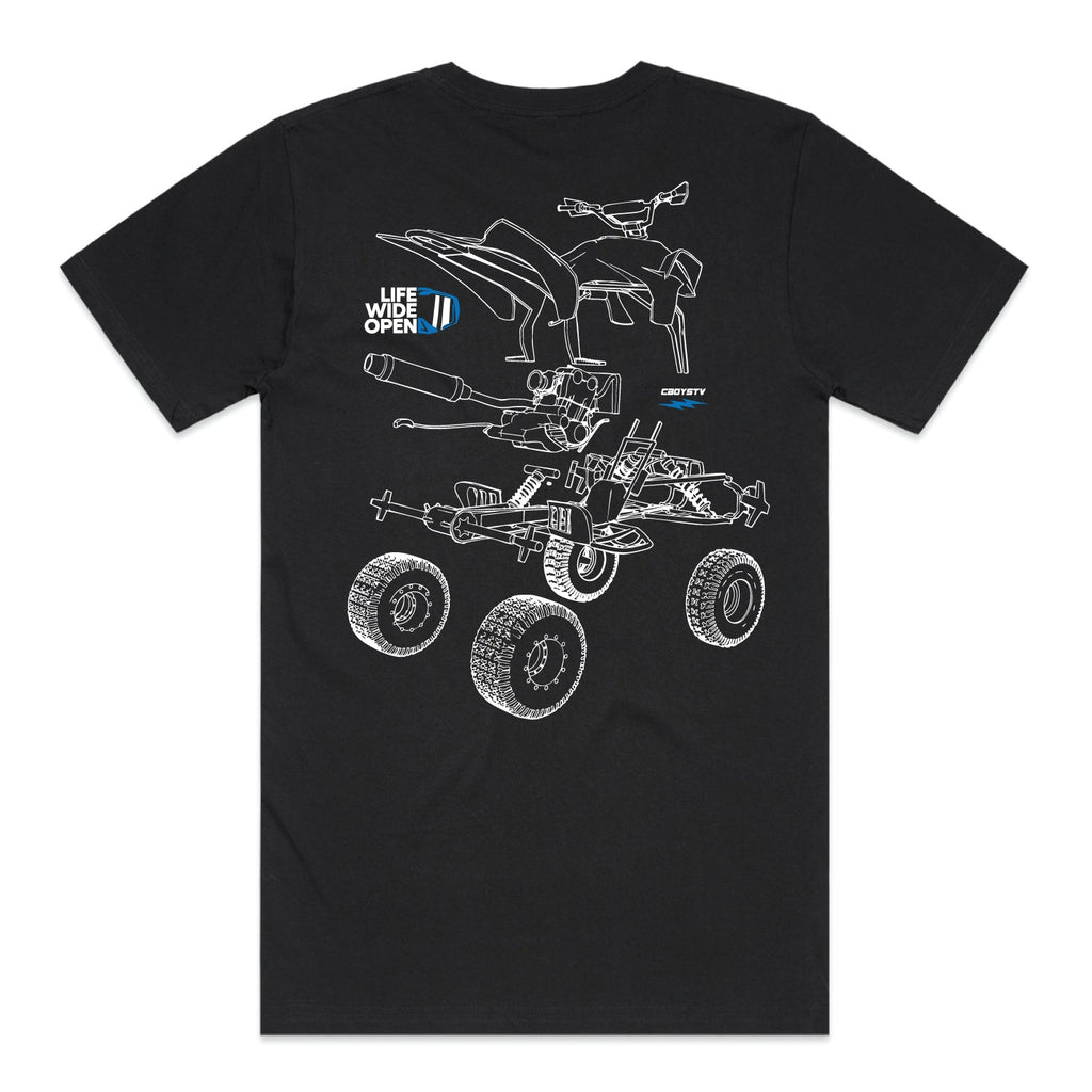 Quad Blowup Tee Hoodie, Sweatshirt | CiraTrend.com (Image 1)