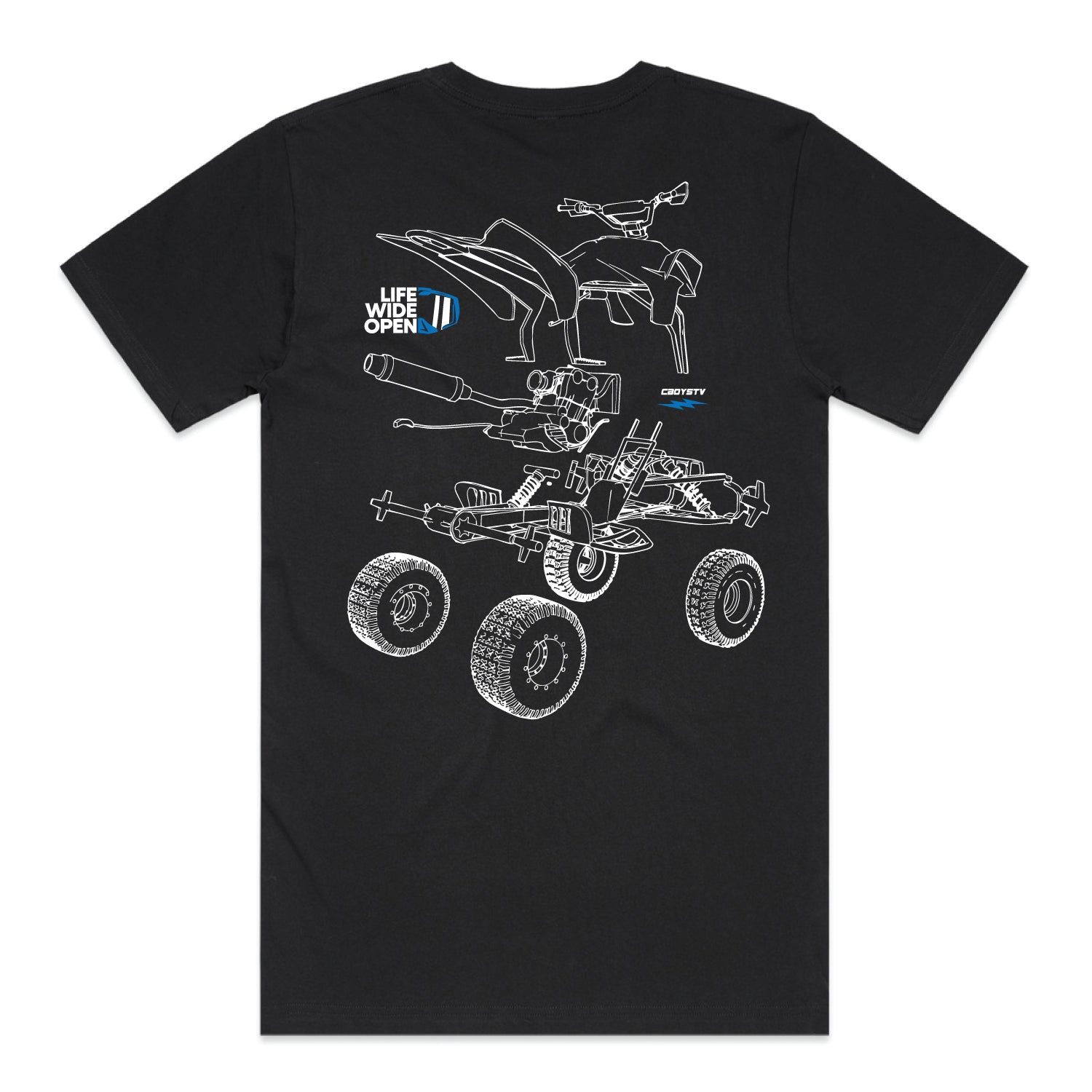 Quad Blowup Tee Hoodie, Sweatshirt | CiraTrend.com (Image 1)
