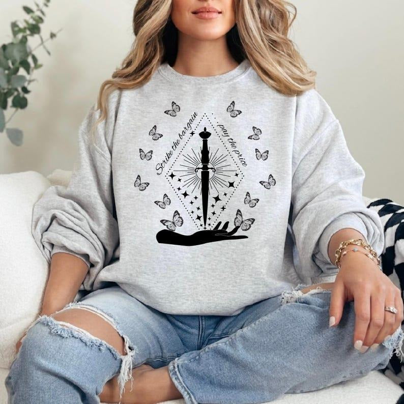 Quicksilver Fantasy Crewneck Sweatshirt, Magical Book Lover Gift T-Shirts, Hoodie | CiraTrend.com