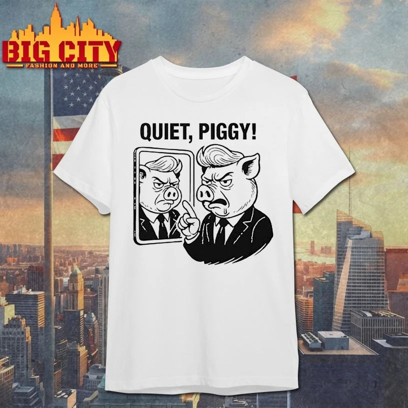 Quiet Piggy Pointing Angrily Anti Trump shirt