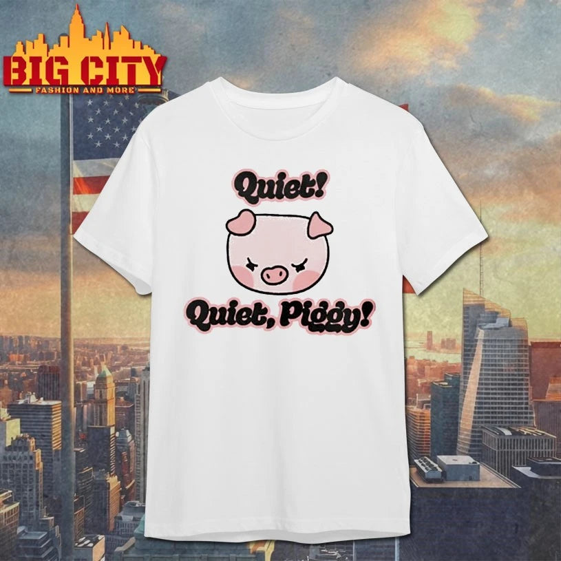 Quiet Quiet Piggy Cartoon Pig shirt
