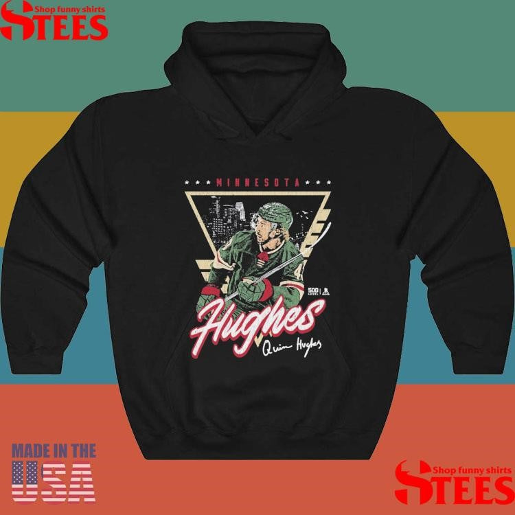 Quinn Hughes Minnesota Triangle Retro Shirt