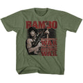 Rambo Youth S/S T-Shirt - Become War - Solid Military Green Hoodie, Sweatshirt | CiraTrend.com