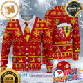 RC Lens Ligue 1 Cardigan Ugly Christmas Sweater For Holiday 2023 Xmas Gifts