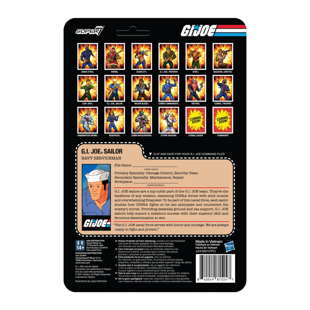 G.I. Joe ReAction Figures Wave 2 - Blueshirt Clean-Shaven (Brown) T-Shirts, Hoodie, Sweatshirt | CiraTrend.com (Image 3)