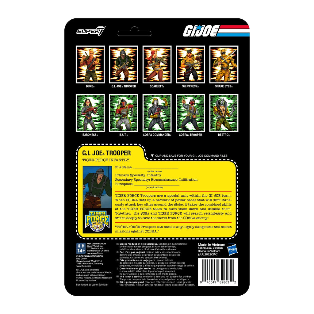 G.I. Joe ReAction Figures Wave 6 - Tiger Force Greenshirt Goggles Down (Brown) T-Shirts, Hoodie, Sweatshirt (Image 3)