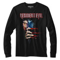 Resident Evil Mens L/S T-Shirt - Peekin' - Solid Black Hoodie, Sweatshirt | CiraTrend.com