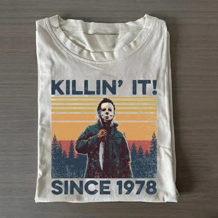 RETRO SCREAM MOVIE T-SHIRT, Horror Movie Shirt, Horror Character, Funny Halloween Shirt, Unisex T-Shirt, Gift For Men...