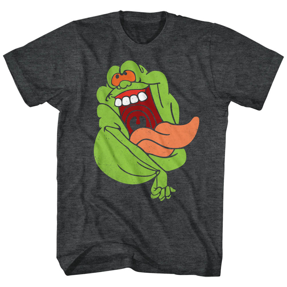 Real Ghostbusters Mens S/S T-Shirt - Slimer - Heather Black Heather Hoodie, Sweatshirt | CiraTrend.com