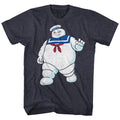 Real Ghostbusters Mens S/S T-Shirt - Mr Stay Puft - Heather Navy Heather Hoodie, Sweatshirt | CiraTrend.com