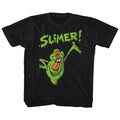 Real Ghostbusters Toddler S/S T-Shirt - Slimer! - Solid Black Hoodie, Sweatshirt | CiraTrend.com