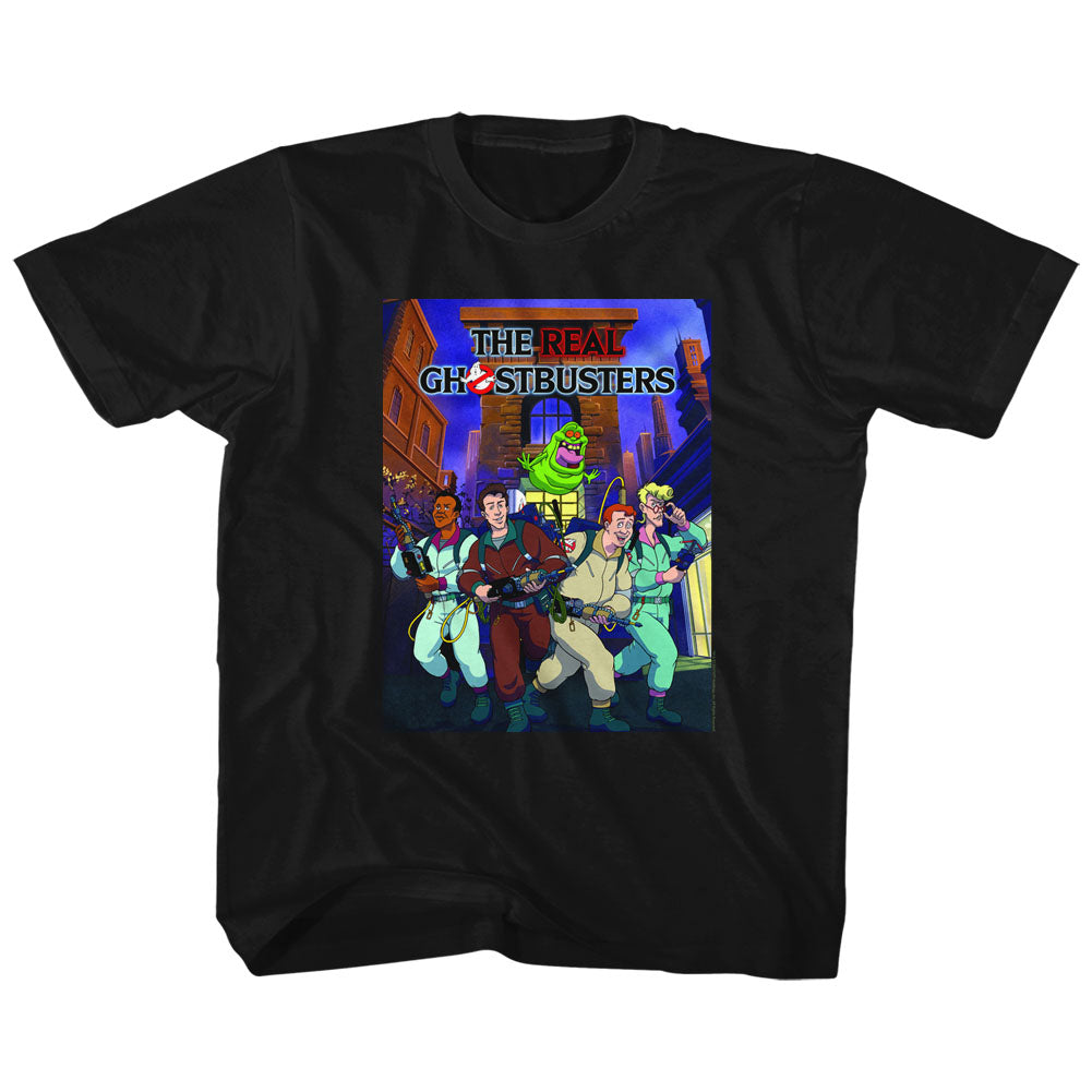 Real Ghostbusters Toddler S/S T-Shirt - Poster-Ish - Solid Black Hoodie, Sweatshirt | CiraTrend.com