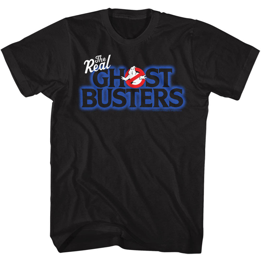 Real Ghostbusters Mens S/S T-Shirt - Real Logo - Solid Black Hoodie, Sweatshirt | CiraTrend.com