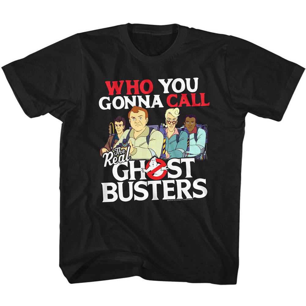 Real Ghostbusters Toddler S/S T-Shirt - Call Em - Solid Black Hoodie, Sweatshirt | CiraTrend.com
