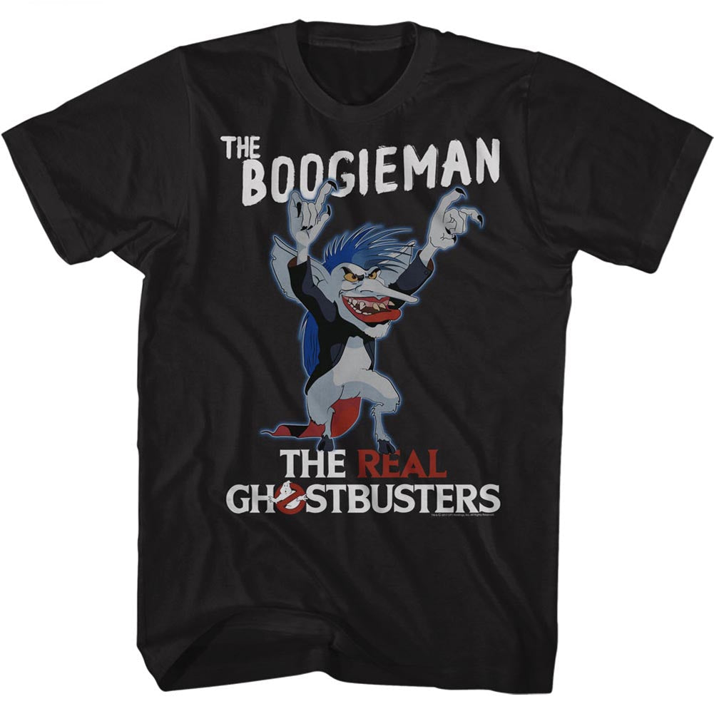 Real Ghostbusters Mens S/S T-Shirt - The Boogieman - Solid Black Hoodie, Sweatshirt | CiraTrend.com