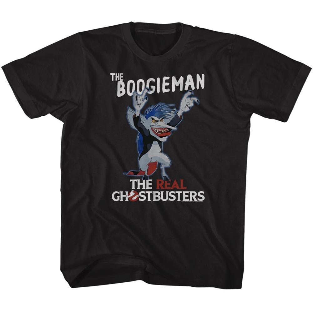 Real Ghostbusters Toddler S/S T-Shirt - The Boogeyman - Solid Black Hoodie, Sweatshirt | CiraTrend.com