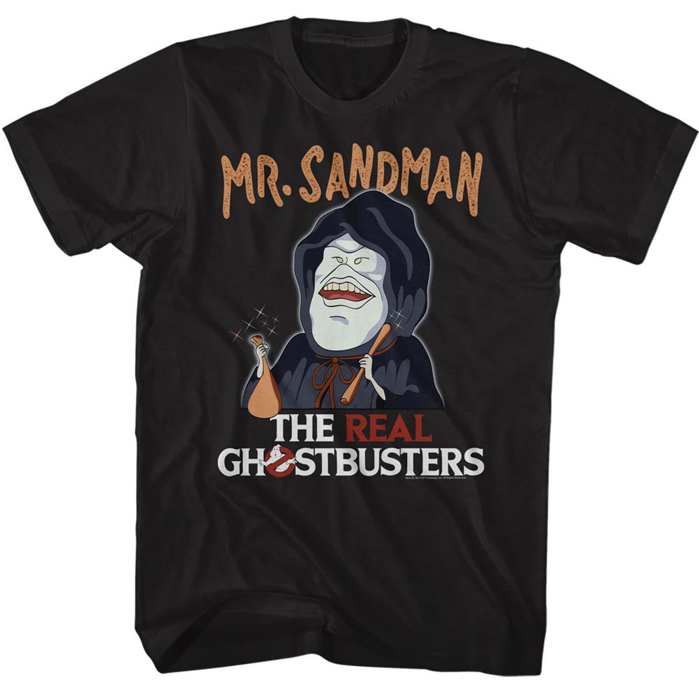 Real Ghostbusters Mens S/S T-Shirt - Mr. Sandman - Solid Black Hoodie, Sweatshirt | CiraTrend.com