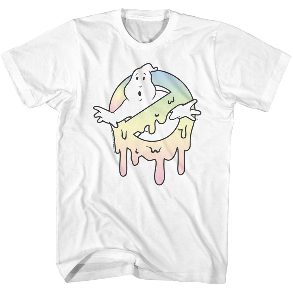 Real Ghostbusters Mens S/S T-Shirt - Pastel Slime - Solid White Hoodie, Sweatshirt | CiraTrend.com