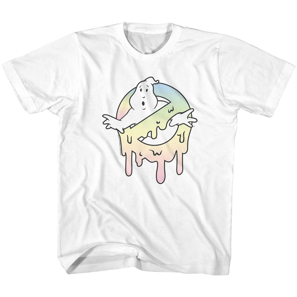Real Ghostbusters Toddler S/S T-Shirt - Pastel Slime - Solid White Hoodie, Sweatshirt | CiraTrend.com