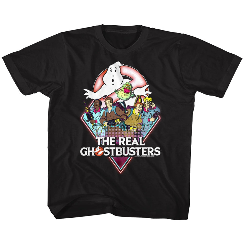 Real Ghostbusters Toddler S/S T-Shirt - Realgb - Solid Black Hoodie, Sweatshirt | CiraTrend.com