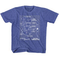Real Ghostbusters Toddler S/S T-Shirt - Blueprints - Heather Vintage Royal Hoodie, Sweatshirt | CiraTrend.com