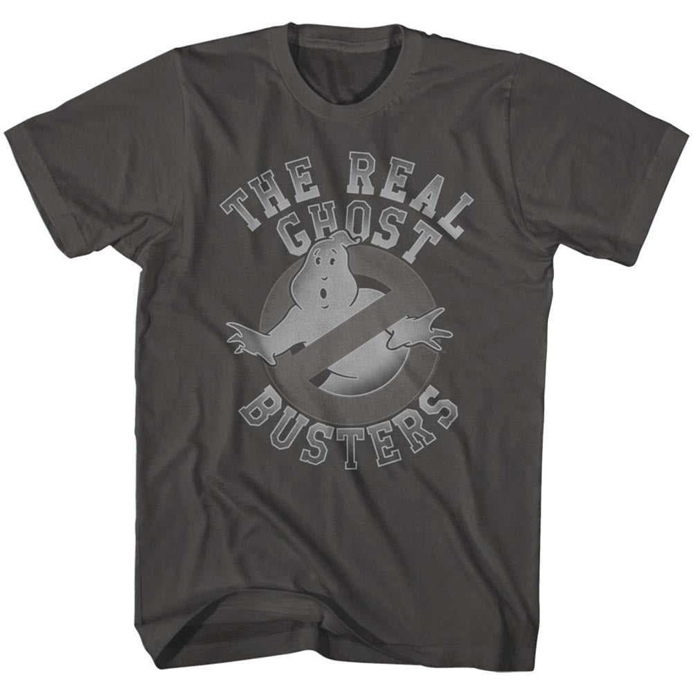 The Real Ghostbusters Mens S/S T-Shirt - Tonal Ghost Symbol - Solid Smoke Hoodie, Sweatshirt | CiraTrend.com