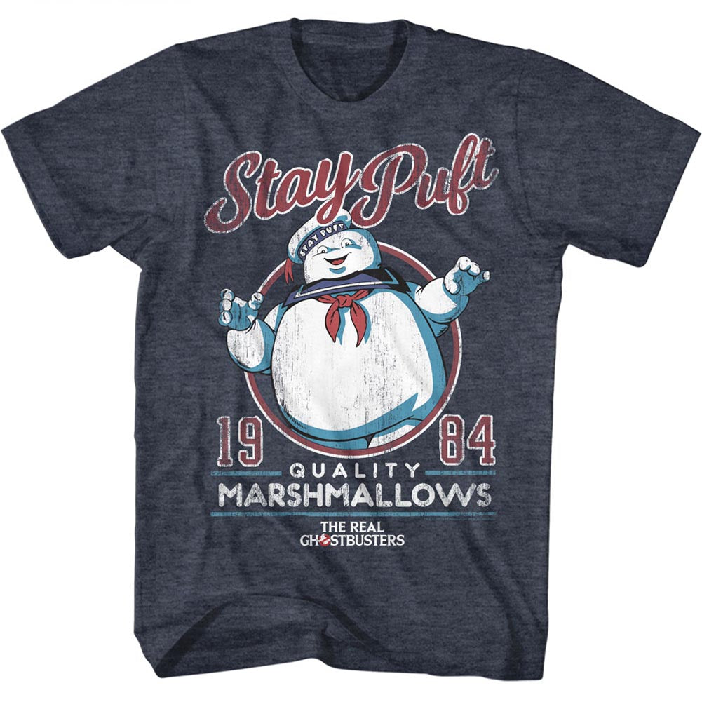 The Real Ghostbusters Mens S/S T-Shirt - Staypuft - Heather Navy Heather Hoodie, Sweatshirt | CiraTrend.com