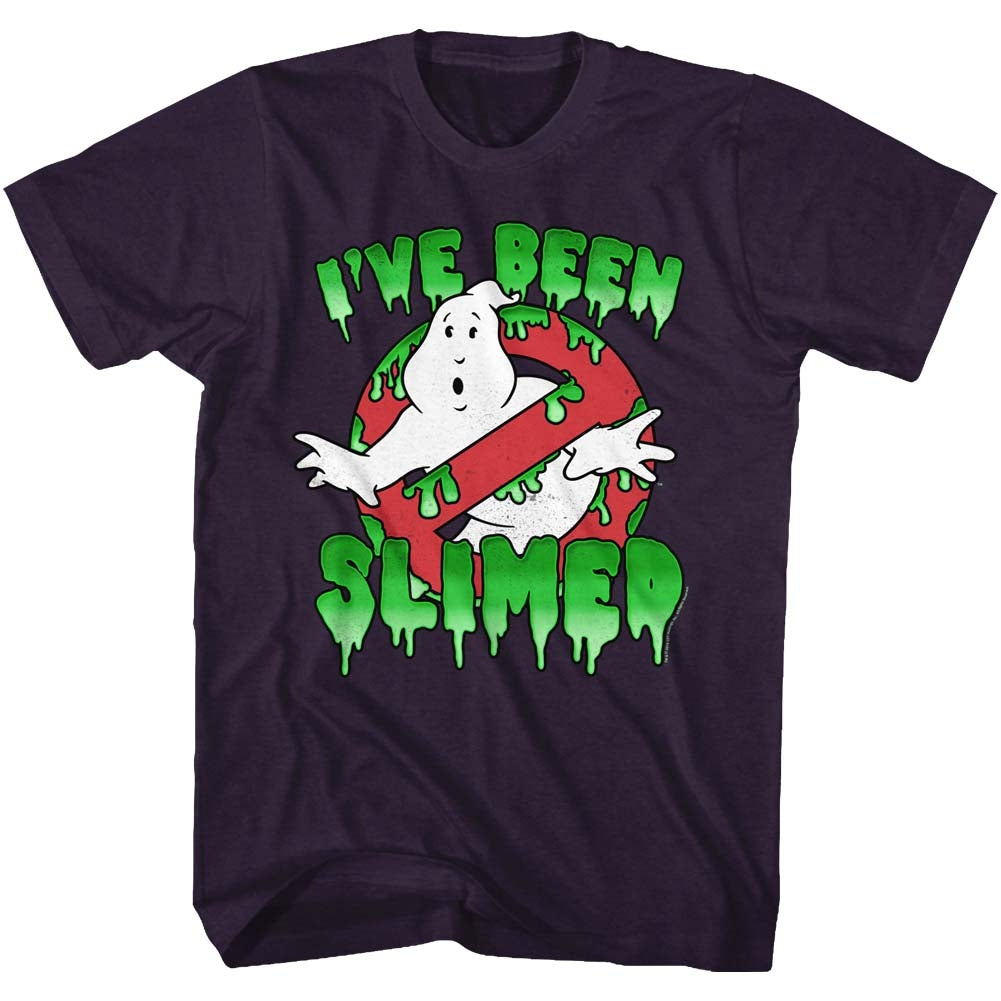 The Real Ghostbusters Mens S/S T-Shirt - Slimed! - Heather Blackberry Heather Hoodie, Sweatshirt | CiraTrend.com