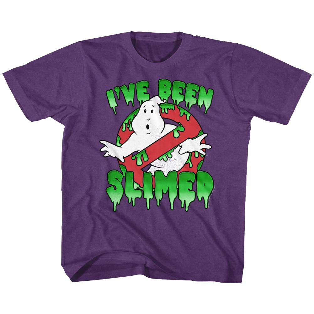 The Real Ghostbusters Youth S/S T-Shirt - Slimed! - Heather Vintage Purple Hoodie, Sweatshirt | CiraTrend.com
