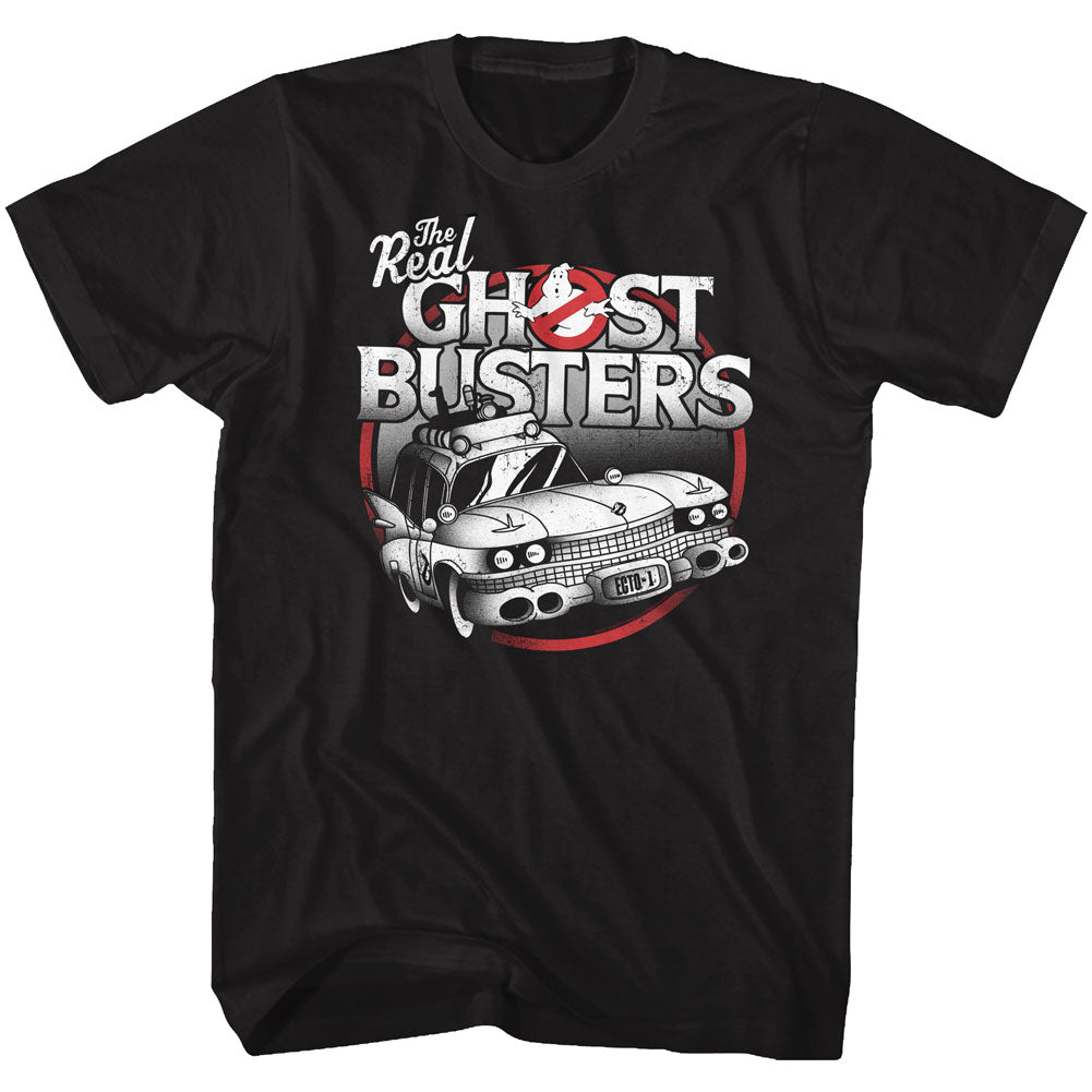 The Real Ghostbusters Mens S/S T-Shirt - The Car - Solid Black Hoodie, Sweatshirt | CiraTrend.com