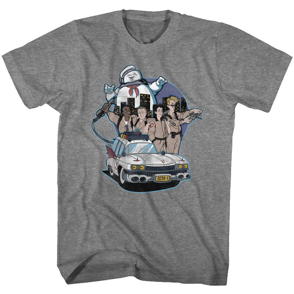 The Real Ghostbusters Mens S/S T-Shirt - Bustin' Buddies - Heather Graphite Heather Hoodie, Sweatshirt | CiraTrend.com