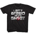 The Real Ghostbusters Youth S/S T-Shirt - Ain'T Afraid - Solid Black Hoodie, Sweatshirt | CiraTrend.com