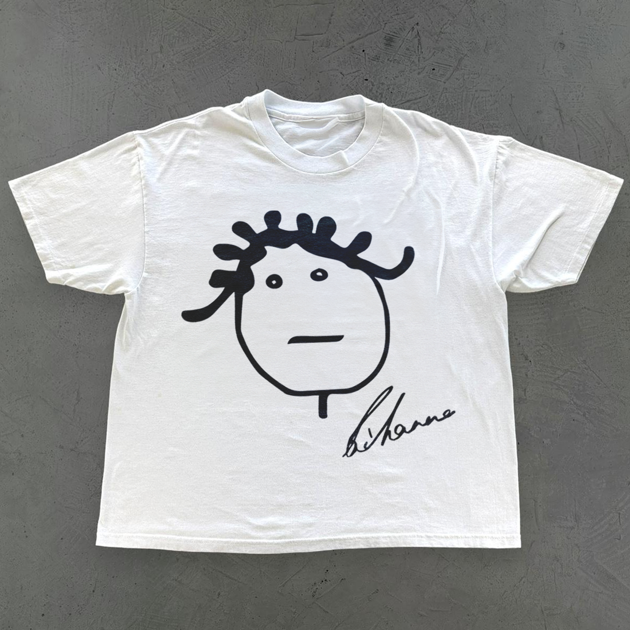 BADGALRIRI PROFILE TEE HEAVYWEIGHT WHITE T-SHIRT Hoodie, Sweatshirt | CiraTrend.com (Image 1)