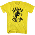 Rocky Mens S/S T-Shirt - Italian Stallion - Solid Yellow Hoodie, Sweatshirt | CiraTrend.com