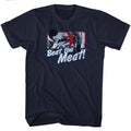 Rocky Mens S/S T-Shirt - Beat The Meat - Solid Navy Hoodie, Sweatshirt | CiraTrend.com