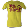 Rocky Mens S/S T-Shirt - Eat Lightning - Solid Yellow Hoodie, Sweatshirt | CiraTrend.com