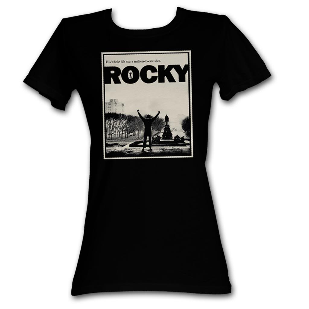 Rocky Girls Juniors S/S T-Shirt - Million To 1 - Solid Black Hoodie, Sweatshirt | CiraTrend.com