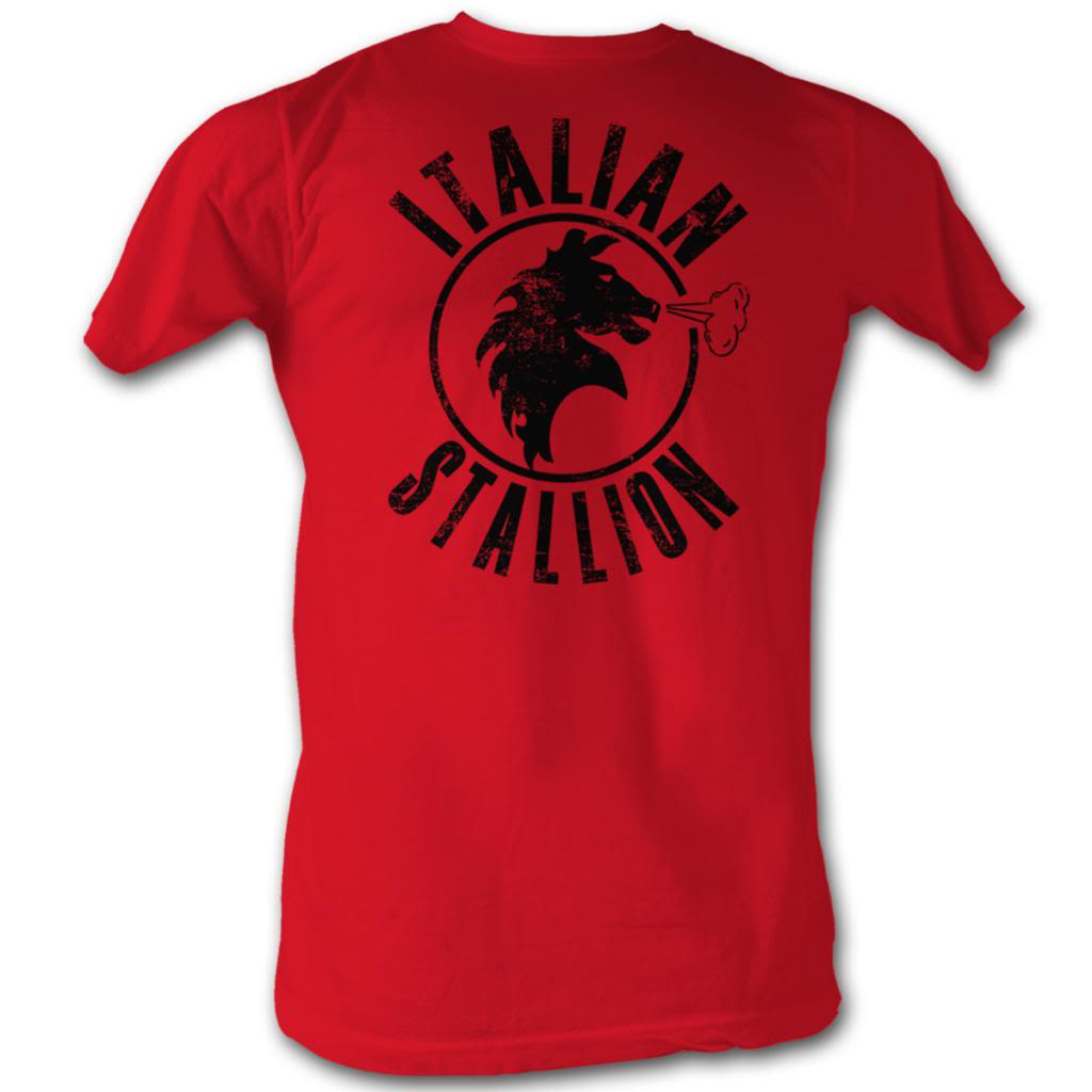 Rocky Mens S/S T-Shirt - Red Stallion - Solid Red Hoodie, Sweatshirt | CiraTrend.com